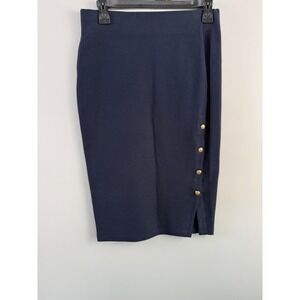 Lauren Ralph Lauren Navy Blue Pencil Skirt Women's XS Classic Career Office